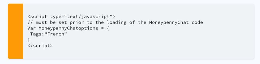Reactive chats - Routing by Tag - Moneypenny | Resources