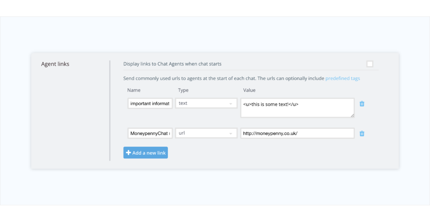 Using Moneypenny Agent Links Moneypenny Resources